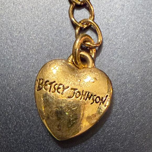 Betsey Johnson Vintage Red Cherries Black Daisy Necklace - Picture 7 of 10